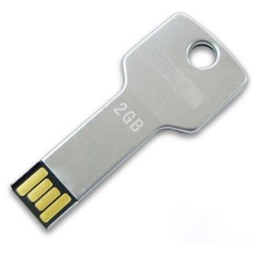 USB Flash Drive in Key Shape, with Full Colors, Customized Logos Welcomed
