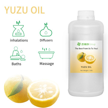 Óleo essencial do Yuzu por atacado para cuidados com os cabelos da pele 100% puro grau de alimento orgânico natural