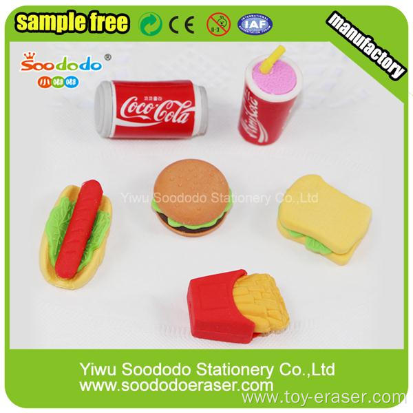 small fast selling items sundae shaped erasers for promotional