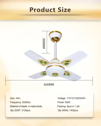 Summer Air Cooling 24inch Electrical Ceiling Fan