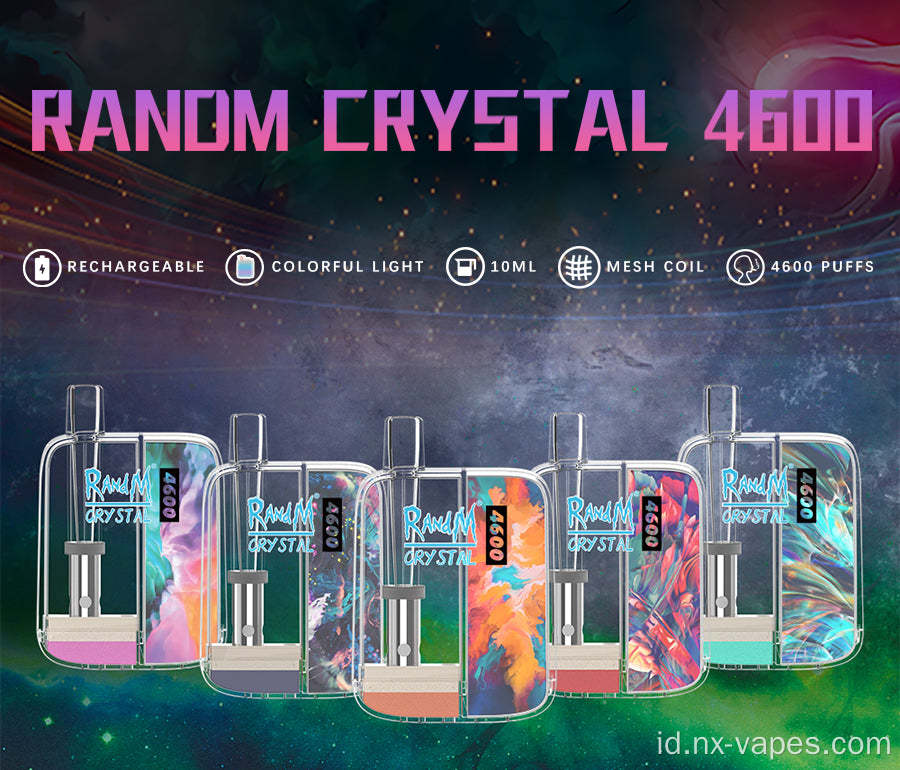 Randm Crystal 4600 Disposable Vape Pod Device Grosir