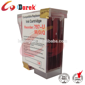 Colored 797-u compatible postage ink cartridge for Pitney Bowes printers
