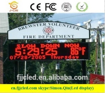 moving message single color P12.5 LED outdoor display screen