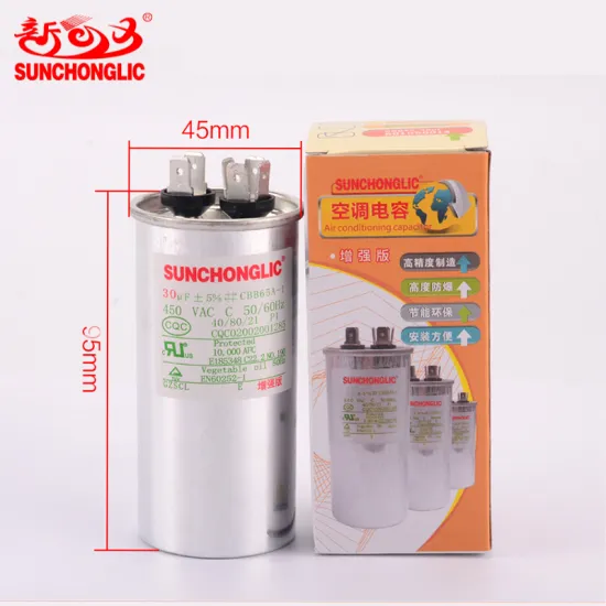 High-Quality Explosion-Proof Capacitor CBB65 450V 30UF for Air Conditioners - Sunchonglic