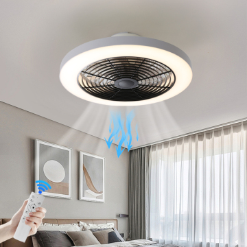 Modern Remote Control LED Ceiling Lamp with Light Fan for Bedrooms