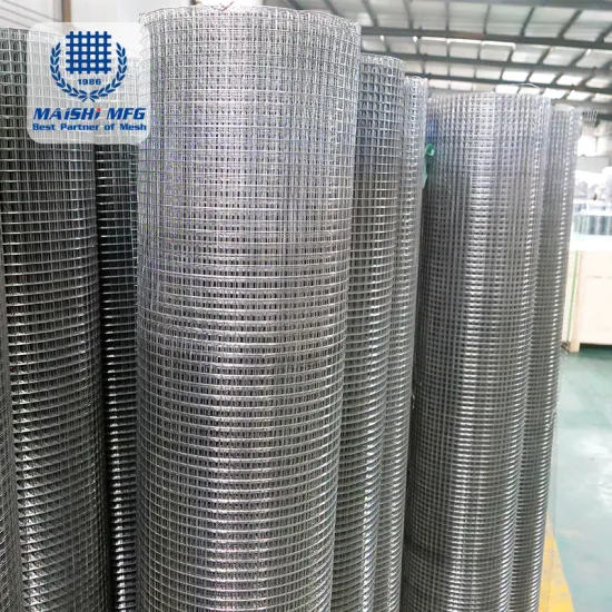 10 ft x 2.5 ft Galvanized Steel Welded Wire Rolled Fencing - 1/2-in x 1-in Mesh