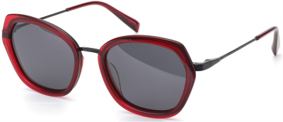 C3 Acetate Sunglasses Transparent Red-Gun