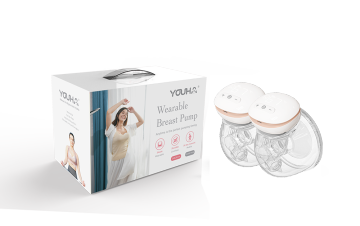 Double LED Screen Hands Free Wireless Breast Pump