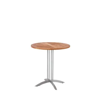 outdoor wood teak round table garden metal chair