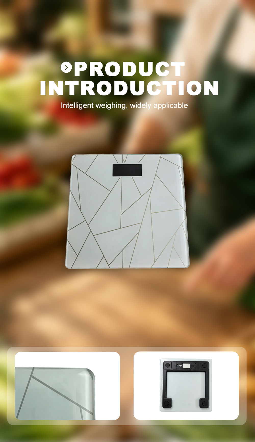 YHD‑1034 Geometric Glass Body Scale X