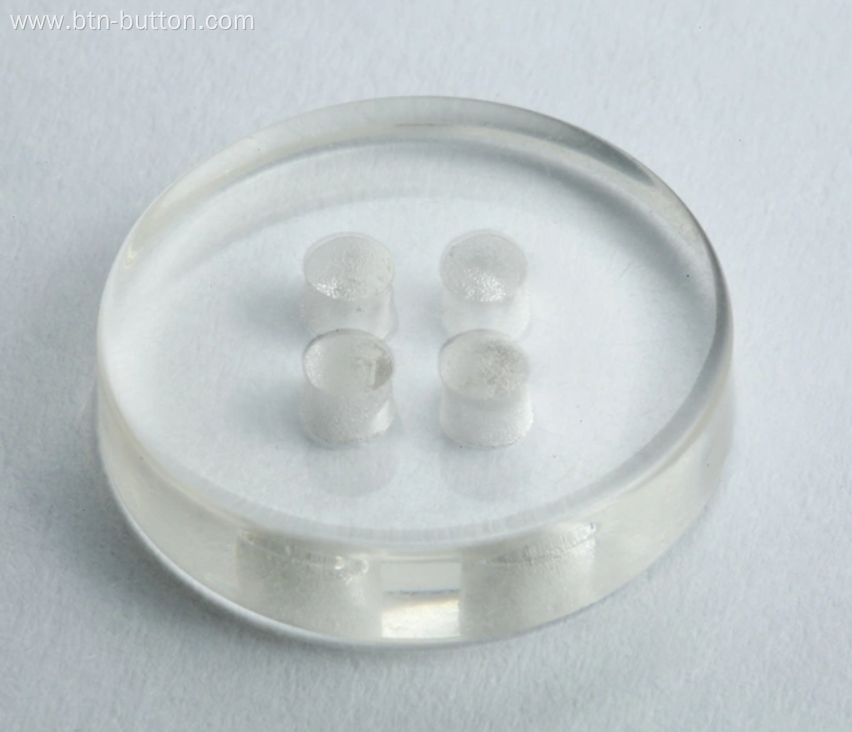 Durable Clear Resin Buttons