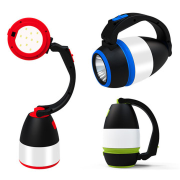 USB Rechargeable Multi-Function LED Camping Light: Tent Lamp, Handheld Flashlight, Table/Desk Lantern in One