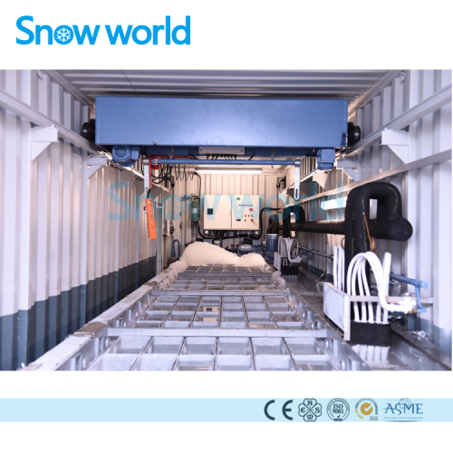 Dunia salju 10T Containerize Block Ice Machine