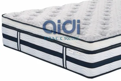 Soft Airflow Convoluted Foam Pocket Spring Thick Mattress, Cozy High Density Foam Mattress