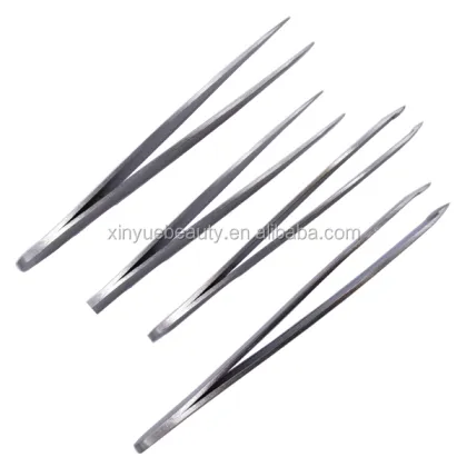 Stainless Steel Tweezers Set Slant Flat Tweezers Manufacturer