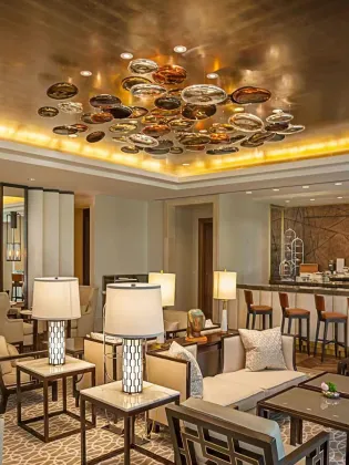 Artistic Club Hotel Atrium Aerial Pendant Lamp