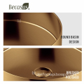Luxury Brushed Rose Gold & Gunmetal Bathroom Vanity Sink Combo with Artisan Basin