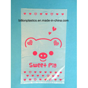 Transparent Plastic Packaging Gift Reusable Bread Bread Cake Plastic Bag with Printing