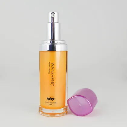 acrylic organic skin care bottle