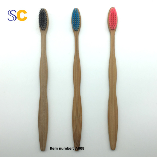 Escova de dentes de bambu 100% novo do projeto do carvão vegetal