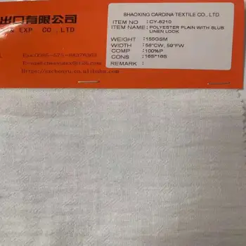 slub linen-like type linen-cotton solid color natural linen cotton interwoven linen fabric for women's skirts and shirts