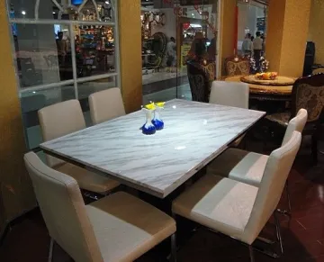 Oem Restaurant Dinning Solid Surface Table Tops Marble Table Tops 3000*1200mm