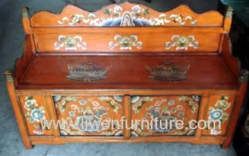 Antique Tibet Painted Furniture 