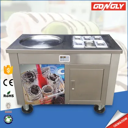 220V/110V Panasonic/Aspera compressor fry ice machine thailand ice cream machine