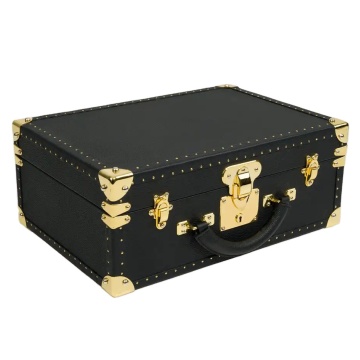 Organizzatore dell'organizzatore di cassette per orologio in pelle in pelle scamosciata pesante personalizzata all'ingrosso
