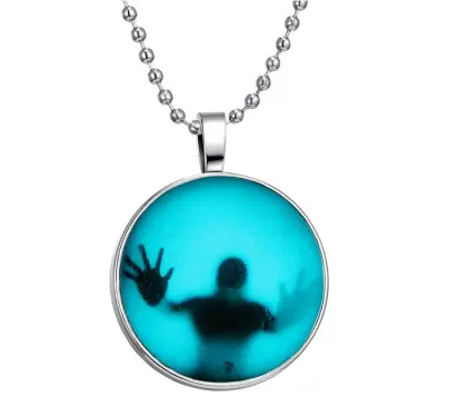 Blue stone power energy stone necklace