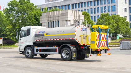 Anti collision sprinkler truck