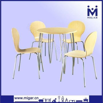 Bend Wood Dining Table And Chair Set MGT-6575