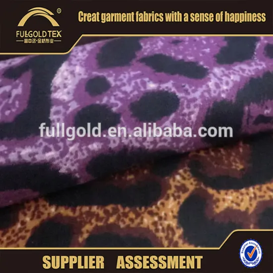 Shaoxing cheap leopard print rayon jersey knit fabric wholesale with good feel