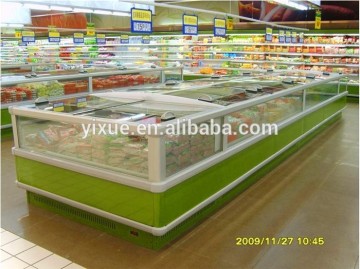 island fridge display for dumpling,samosa,meat,fish, seafood etc.