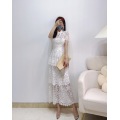 Women's white lace dress