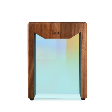 QXF Acrylic Display Knife Stand - 5 Slot Acacia Wood Block