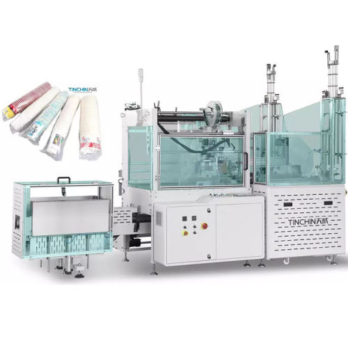 Automatic Paper Cup Packing Machine With Labeler Paper Cup Packing Machine For Packing Cup