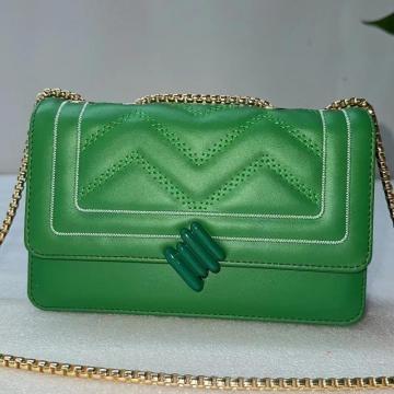 Green Quilted Women's Cross body Bags