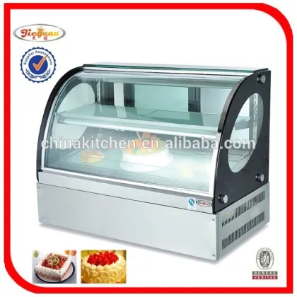 free standing mobile marble cake display showcase refrigerator CL-1800