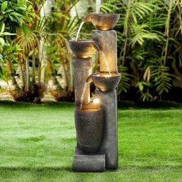 40 "pentole a 4 livelli da giardino all'aperto