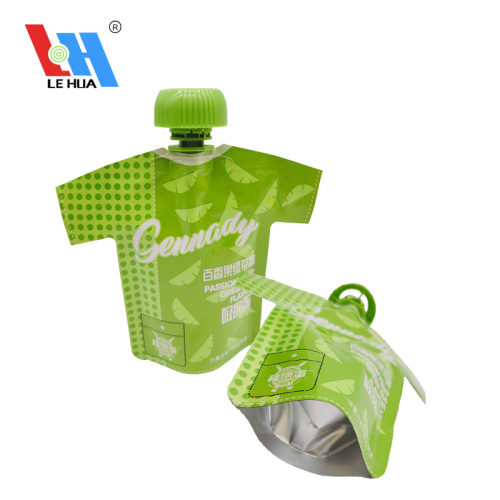 Spout Pouches With Cap For Liquid Tea Packaging