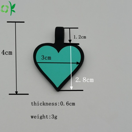 Återanvändbar Godkvalitet Heart Shape Pet Tag