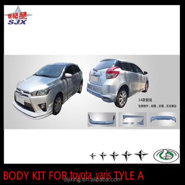 New Arrival Yaris PP Material Full Set Body Kit - Front/Rear/Side Skirts