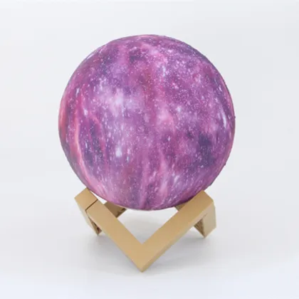 3D Space Night Lamp: Remote Control Decorative Desk Lamp for Kids