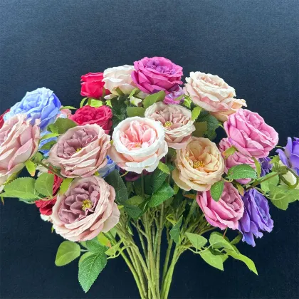 Hot Sale Wholesale Artificial Austin Roses for Wedding Decoration