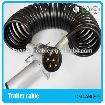 auto abs 8 core spiral cable cable drum trailer 5-10ton