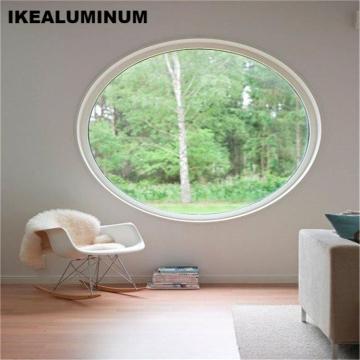 Ikealuminum 2024 Windproof Fixed Glass Window Ukuran Besar - Jendela Lingkaran Jendela Aluminium Jendela Bulat Untuk Rumah