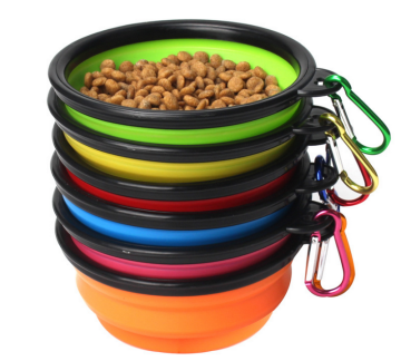 Portable Collapsible Dog Bowl for Travel and Camping