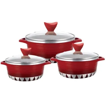 Energy Saving Die-Cast Aluminum Cookware Sets - 6pcs