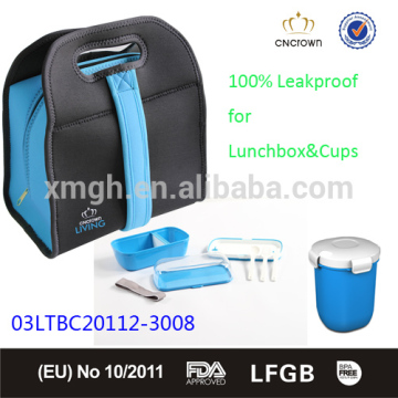 Office to go style neoprene lunch cooler bag insulated for 3-4 hours